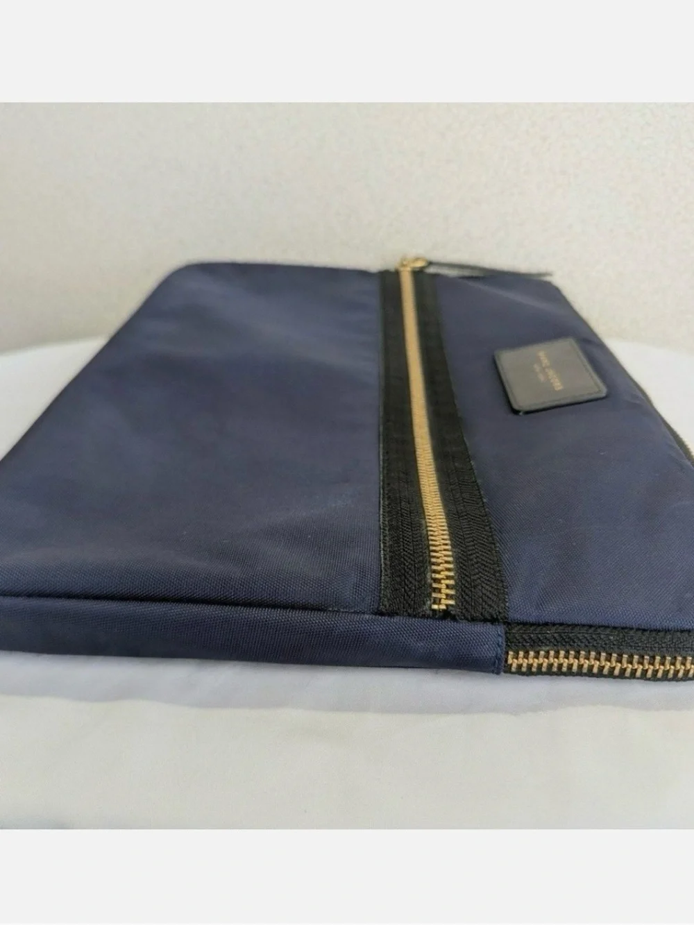 MARC JACOBS Nylon Laptop Sleeve Bag Pouch Navy Blue.